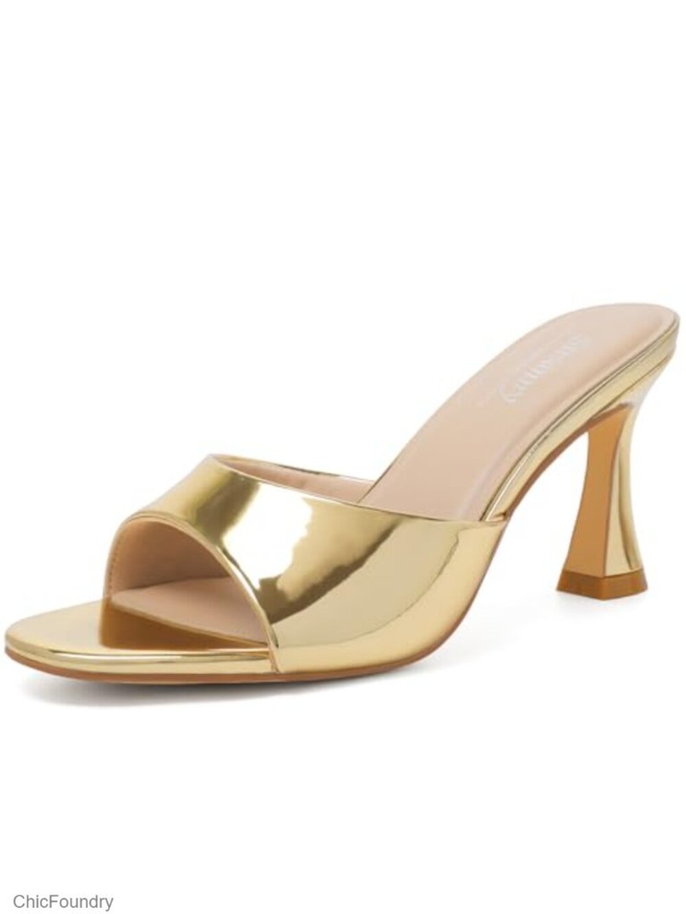 Women's Pointed Open Toe Strappy Chunky Block Heel Ankle Strap Sandals for